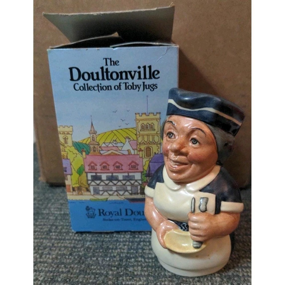 Signed Royal Doulton Miss Nostrum The Nurse Doultonville In Box Toby Jugs D6700
